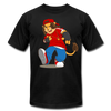 Hip Hop Cartoon Lion T-Shirt - black