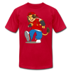 Hip Hop Cartoon Lion T-Shirt - red