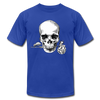 Skull Rose T-Shirt - royal blue