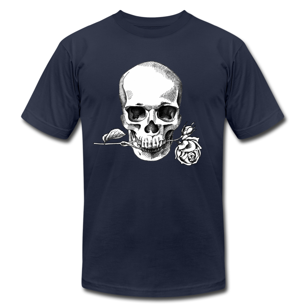Skull Rose T-Shirt - navy