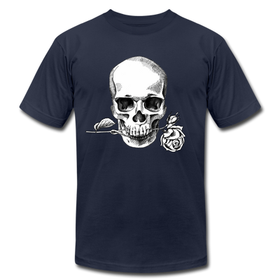 Skull Rose T-Shirt - navy