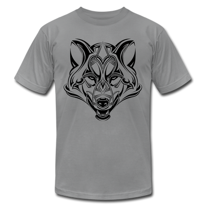 Tribal Maori Wolf T-Shirt - slate
