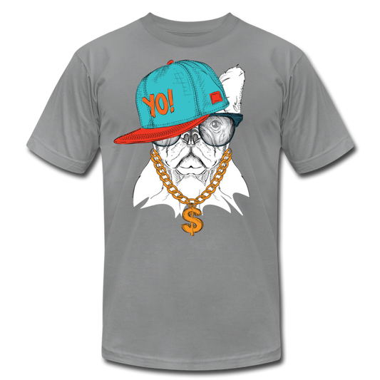 Hip Hop French Bulldog T-Shirt - slate