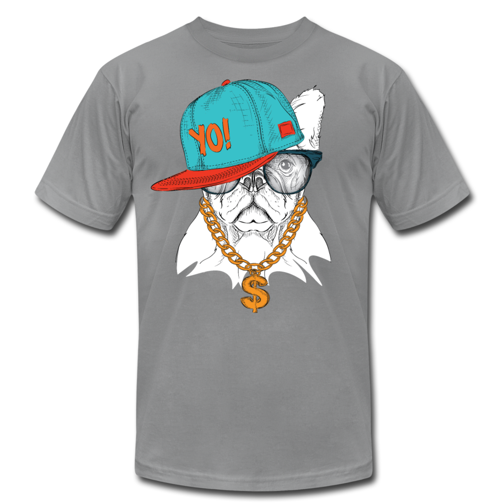 Hip Hop French Bulldog T-Shirt - slate