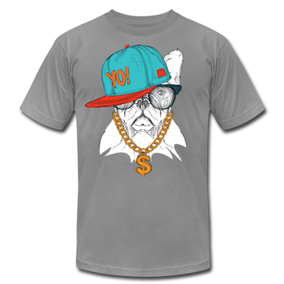 Hip Hop French Bulldog T-Shirt - slate
