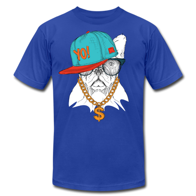Hip Hop French Bulldog T-Shirt - royal blue