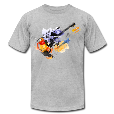 Abstract Guitar T-Shirt - heather gray