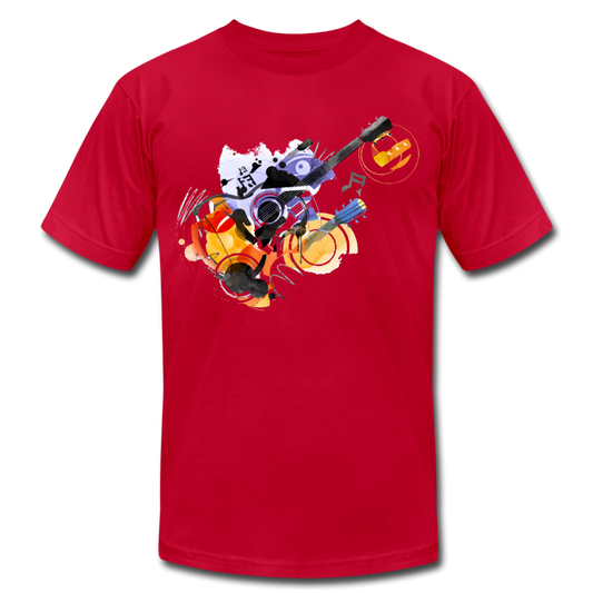 Abstract Guitar T-Shirt - red