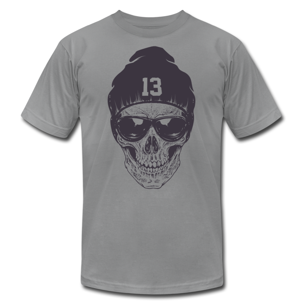 Gangster Skull T-Shirt - slate