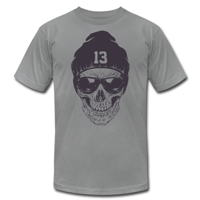 Gangster Skull T-Shirt - slate