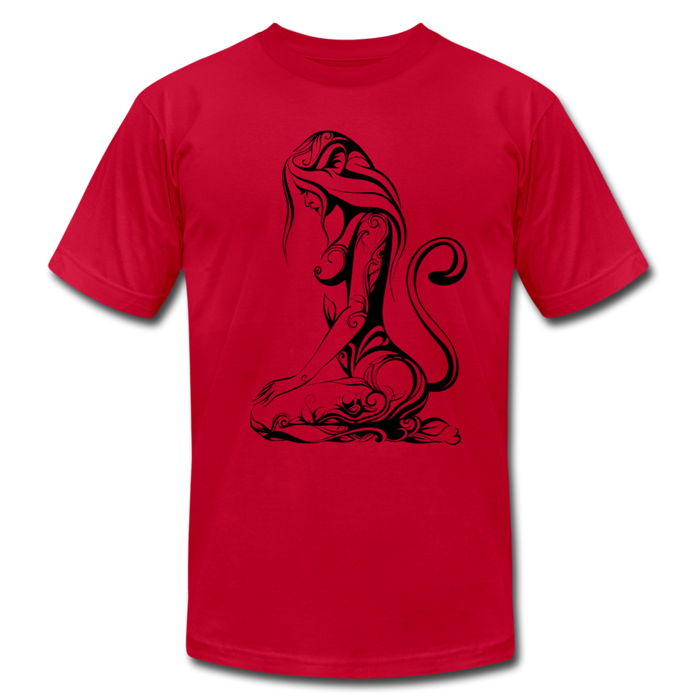 Tribal Maori Girl T-Shirt - red