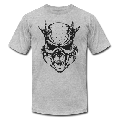 Demon Skull T-Shirt - heather gray