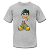 Cartoon Girl T-Shirt - heather gray