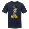 Cartoon Girl T-Shirt - navy