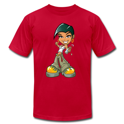 Cartoon Girl T-Shirt - red