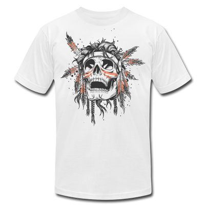 Indian Skull T-Shirt - white