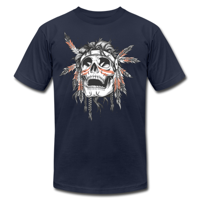 Indian Skull T-Shirt - navy