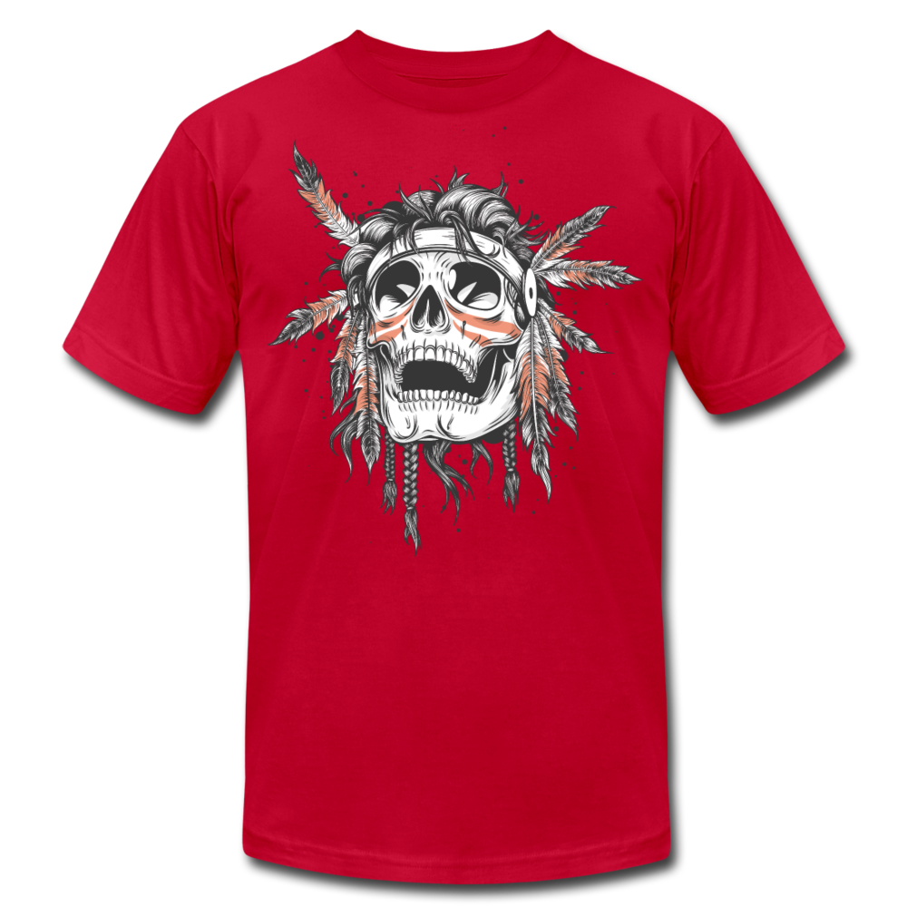 Indian Skull T-Shirt - red