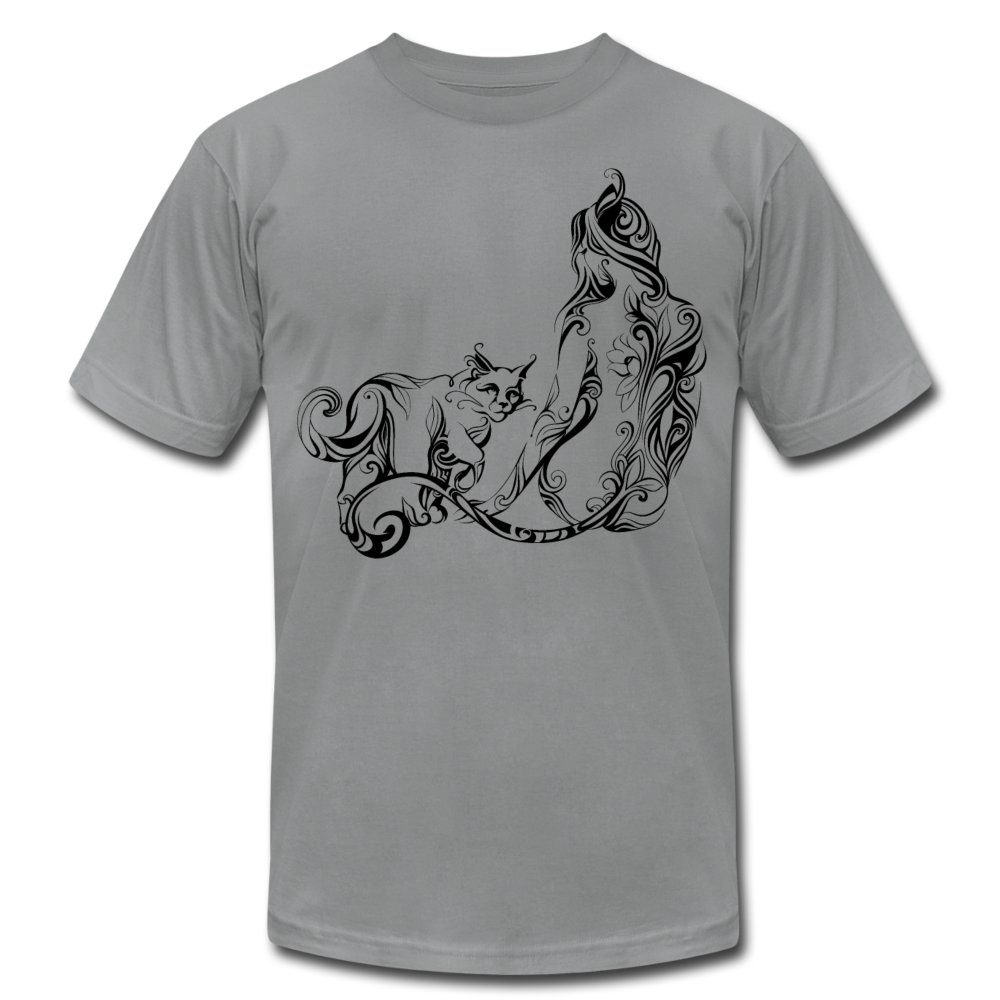 Tribal Maori Cat Women T-Shirt - slate