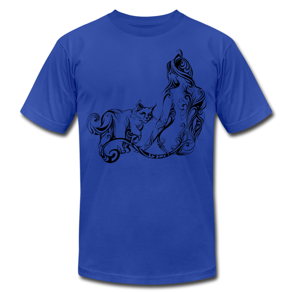 Tribal Maori Cat Women T-Shirt - royal blue