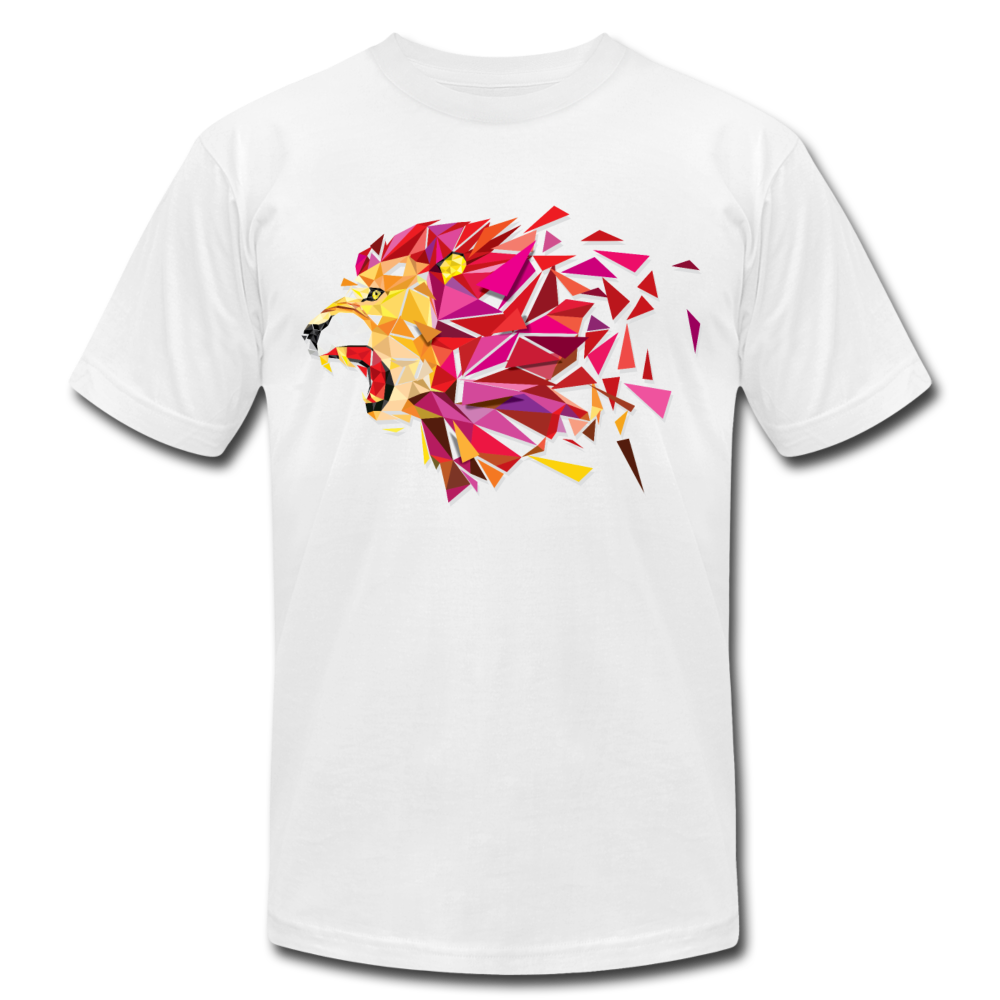 Abstract Lion T-Shirt - white