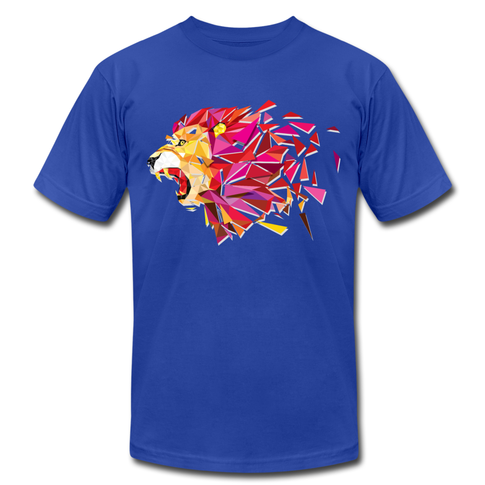 Abstract Lion T-Shirt - royal blue