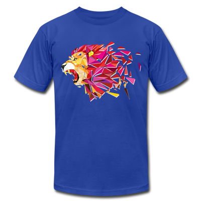 Abstract Lion T-Shirt - royal blue