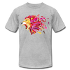 Abstract Lion T-Shirt - heather gray