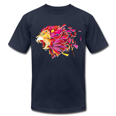 Abstract Lion T-Shirt - navy