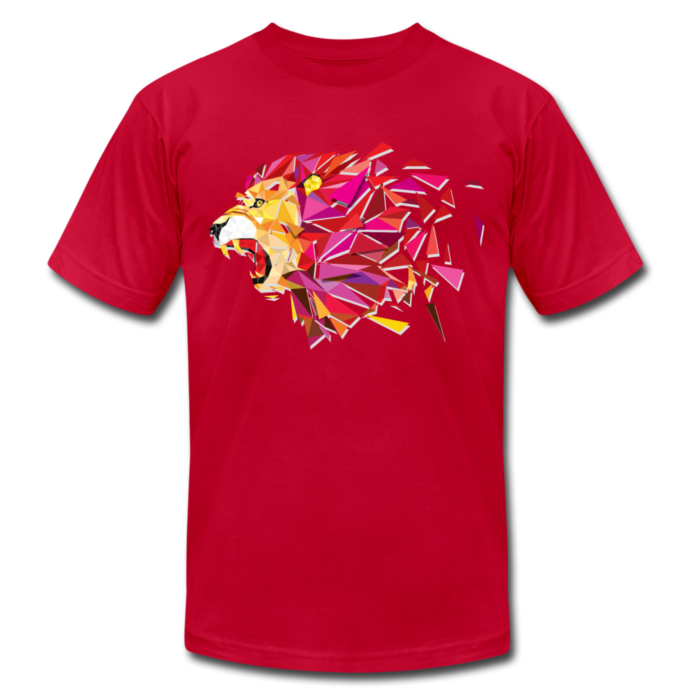 Abstract Lion T-Shirt - red