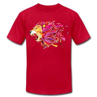 Abstract Lion T-Shirt - red
