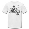 Tribal Maori Jungle Cat Woman T-Shirt - white