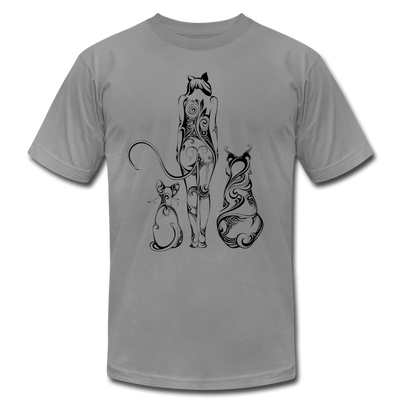 Tribal Maori Cat Women T-Shirt - slate