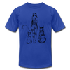 Tribal Maori Cat Women T-Shirt - royal blue
