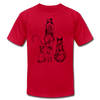 Tribal Maori Cat Women T-Shirt - red