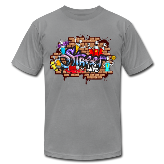 Street Life Graffiti T-Shirt - slate