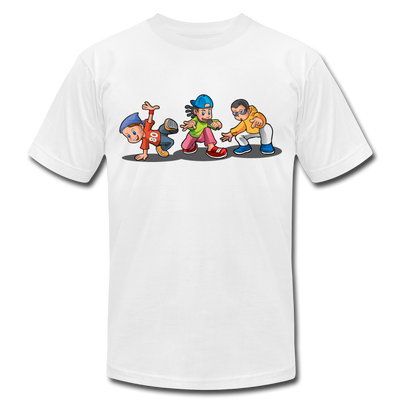 Hip Hop Cartoon Kids T-Shirt - white