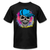 Colorful Abstract Skull T-Shirt - black