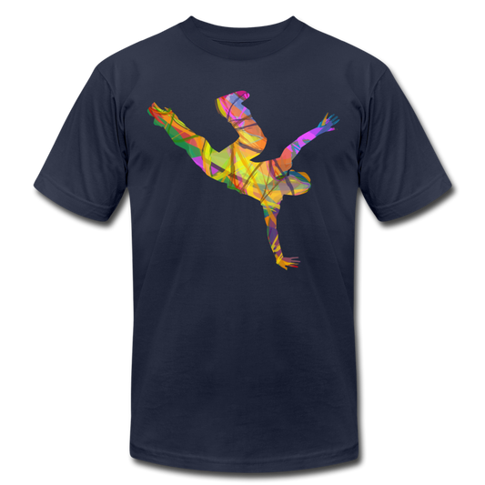 Colorful Abstract B-Boy Dancer T-Shirt - navy