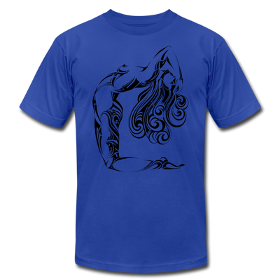 Tribal Maori Girl T-Shirt - royal blue