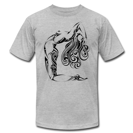 Tribal Maori Girl T-Shirt - heather gray