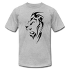 Tribal Maori Lion T-Shirt - heather gray