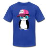 Hipster Penguin T-Shirt - royal blue