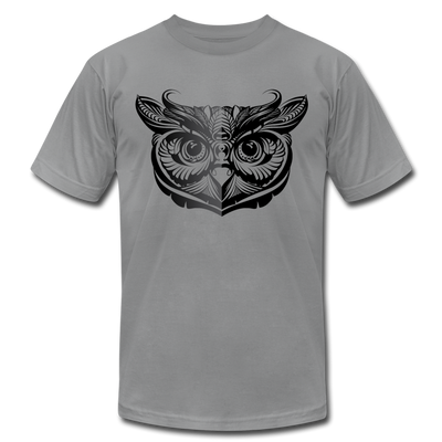 Tribal Maori Owl T-Shirt - slate