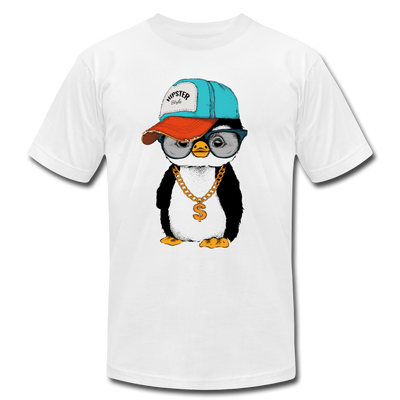 Hipster Penguin T-Shirt - white