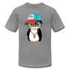 Hipster Penguin T-Shirt - slate