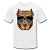 Cool Dog Wearing Sunglasses T-Shirt - white