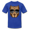 Cool Dog Wearing Sunglasses T-Shirt - royal blue