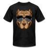 Cool Dog Wearing Sunglasses T-Shirt - black