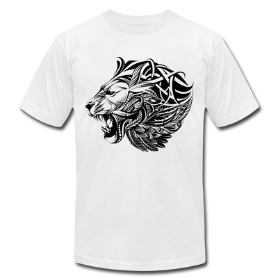 Tribal Maori Lion T-Shirt - white